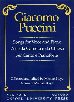 Giacomo Puccini: Songs For Voice And Piano: Gesang mit Klavier