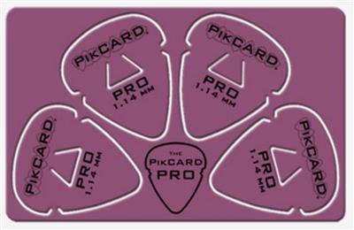 PikCard: 1.14mm Purple Delrin (4 Guitar Picks)