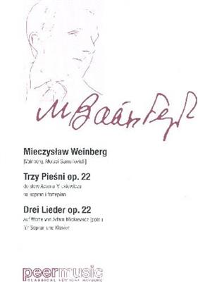 Mieczyslaw Weinberg: 3 Lieder Op. 22: Gesang mit Klavier