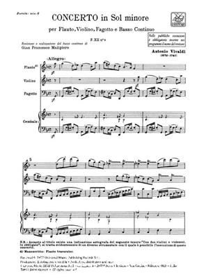 Antonio Vivaldi: Concerto Per Strumenti Diversi E B.C.:: Orchester mit Solo