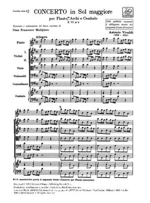 Antonio Vivaldi: Concerto in Sol Maggiore (G Major): Kammerensemble