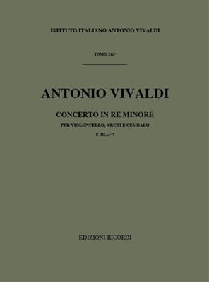 Antonio Vivaldi: Concerto Per Violoncello, Archi e BC In Re Min.: Kammerensemble