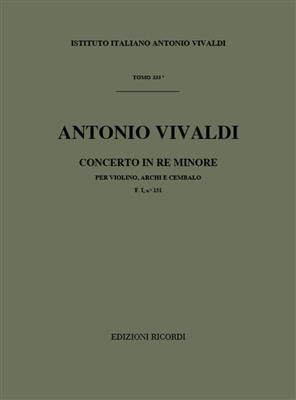 Antonio Vivaldi: Concerto Per Violino, Archi E BC: In Re Min Rv 245: Streichensemble