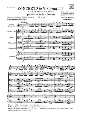 Antonio Vivaldi: Concerto in Si b Maggiore (B flat Major)RV 363: Violine Solo