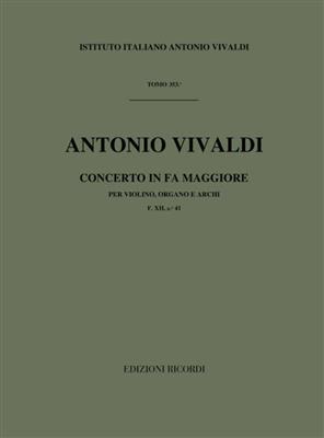 Antonio Vivaldi: Concerto in Fa Maggiore (F Major): Orchester mit Solo