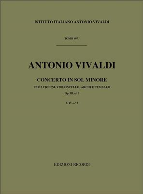 Antonio Vivaldi: Concerto In Sol Min. Op.III N.2 RV 578: Orchester mit Solo