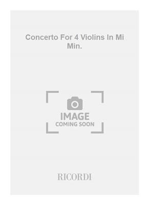 Antonio Vivaldi: Concerto For 4 Violins In Mi Min.: Streichensemble