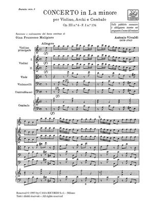 Antonio Vivaldi: Sonata per 2 violini e BC in Si Bem Rv 76: Violin Duett