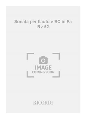 Antonio Vivaldi: Sonata per flauto e BC in Fa Rv 52: Flöte mit Begleitung
