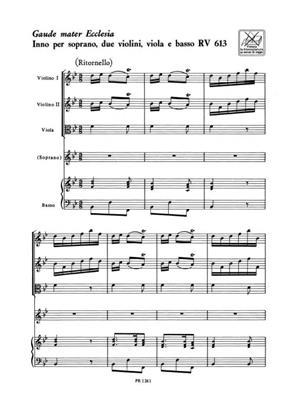 Antonio Vivaldi: Gaude, Mater Ecclesia Rv 613: Opern Klavierauszug