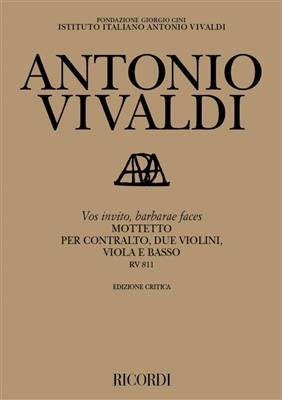 Antonio Vivaldi: Vos Invito, Barbarae Faces Rv 811: Opern Klavierauszug