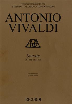 Antonio Vivaldi: Sonate RV 815 e RV 816 per Violino e BC: Violine mit Begleitung
