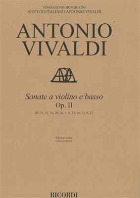 Antonio Vivaldi: Sonate a Violino e Basso, Op. II: Violine mit Begleitung
