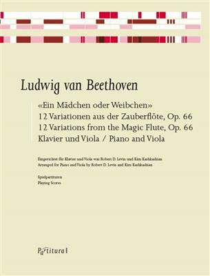 Ludwig van Beethoven: Ein Mädchen oder Weibchen: (Arr. Robert D. Levin): Viola mit Begleitung