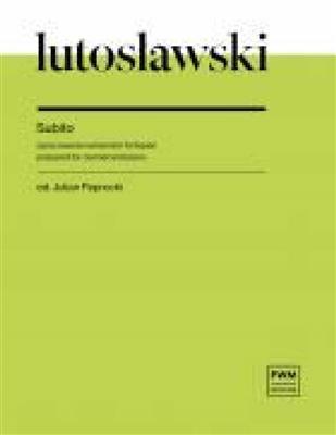 Witold Lutoslawski: Subito: Klarinette mit Begleitung