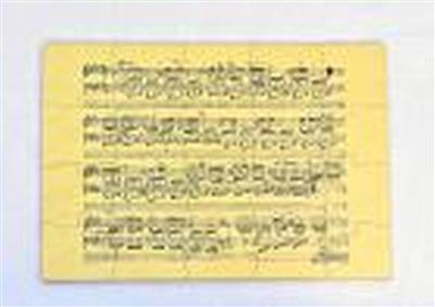 Magnetic Puzzle With Chopin Autograph And Notes