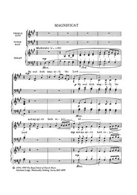 Herbert Sumsion: Magnificat And Nunc Dimittis in A: Gemischter Chor mit Klavier/Orgel