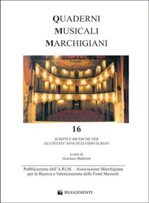 Graziano Ballerini: Quaderni Musicali Marchigiani N. 16