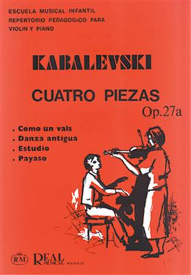 4 Piezas para Violín y Piano, Op.27a: Violine mit Begleitung