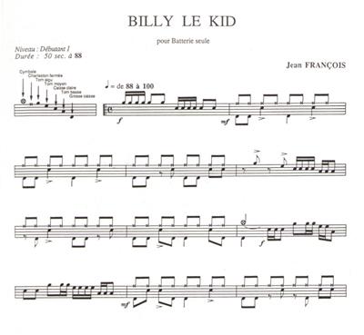Jean Francois: Billy le Kid: Sonstige Percussion
