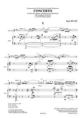 Roger Boutry: Concerto Pour Saxophone: Saxophon