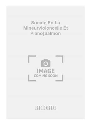 Giovanni Maria Bononcini: Sonate En La Mineurvioloncelle Et Piano(Salmon: Cello Solo