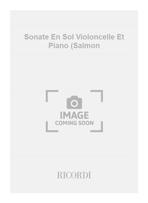 Jean-Baptiste Loeillet: Sonate En Sol Violoncelle Et Piano (Salmon: Cello Solo