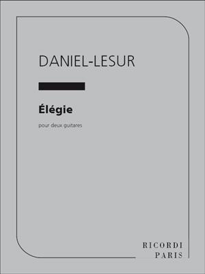 Jean-Yves Daniel-Lesur: Elegie 2 Guitares: Gitarre Solo