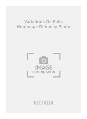 Marius Casadesus: Variations De Falla Hommage Debussy Piano: Klavier Solo