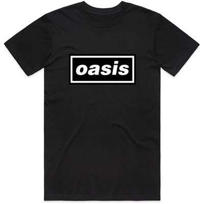 Oasis Logo Unisex T-Shirt Black Extra Large