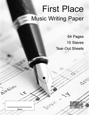 First Place Music Writing Paper: Notenpapier