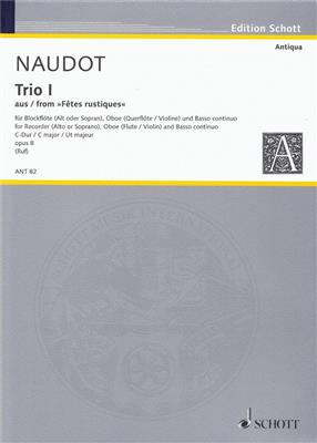 Naudot: Trio 1 C Opus 8: Blockflöte Ensemble