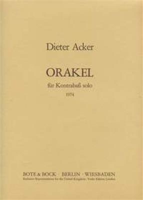 Dieter Acker: Oracel: Kontrabass Solo