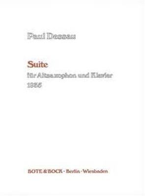 Paul Dessau: Suite: Altsaxophon mit Begleitung