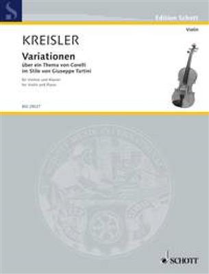 Fritz Kreisler: Variationen Uber Thema Corelli: Violine mit Begleitung