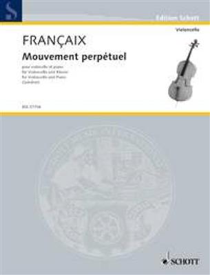 Jean Françaix: Mouvement perpetuel: (Arr. Maurice Gendron): Cello mit Begleitung