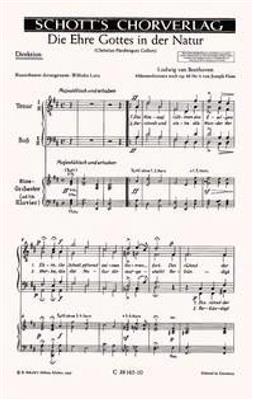 Ludwig van Beethoven: Die Ehre Gottes in der Natur op. 48/4: Männerchor A cappella