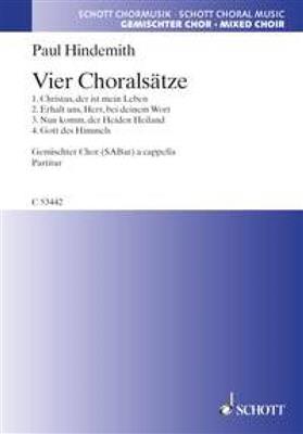 Paul Hindemith: Vier Choralsatze: Gemischter Chor mit Begleitung