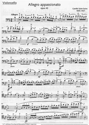 Camille Saint-Saëns: Allegro Appassionato: Cello mit Begleitung