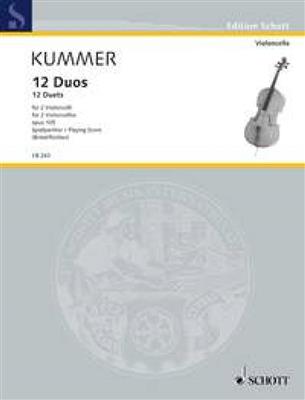 Friedrich August Kummer: 12 Duets op. 105: (Arr. Susanne Balser): Cello Duett