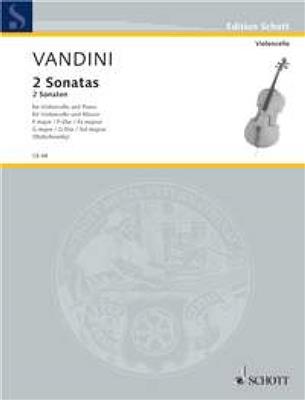 Antonio Vandini: 2 Sonaten F Major and G Major: (Arr. Joachim Stutschewsky): Cello mit Begleitung