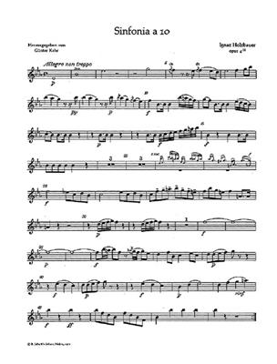 Ignaz Jacob Holzbauer: Sinfonia a 10 op. 4/3: Bläserensemble