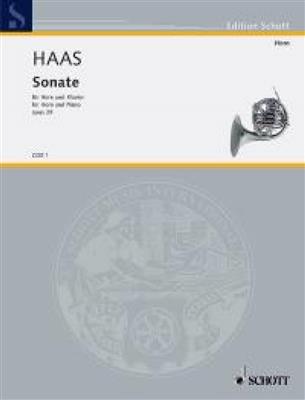 Josef Haas: Sonata op. 29: Horn mit Begleitung