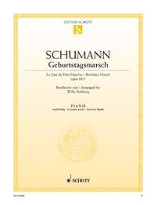 Robert Schumann: Geburtstagsmarsch Opus 85/1: Klavier vierhändig