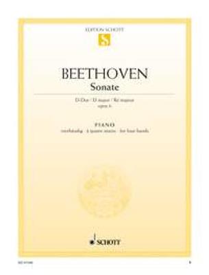 Ludwig van Beethoven: Sonate D Opus 6: Klavier vierhändig