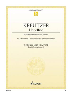 Conradin Kreutzer: Hobellied: Gesang mit Klavier