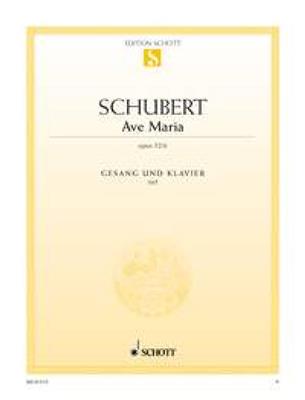 Franz Schubert: Ave Maria Opus 52/6: Gesang mit Klavier