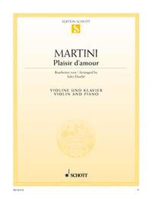 Giovanni Battista Martini: Plaisir D'Amour: Violine mit Begleitung