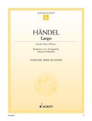Georg Friedrich Händel: Largo (Xerxes): Violine mit Begleitung