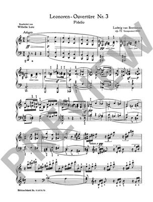 Ludwig van Beethoven: Leonoren-Ouverture No. 3 op. 72: Klavier Solo